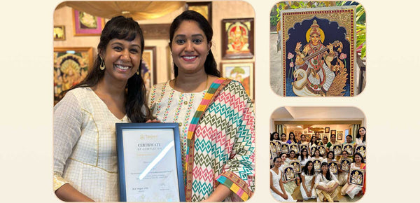 How Beena Completed Her First Tanjore Painting in 6.5 Weeks