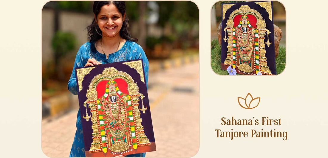 Learning a Complex Tanjore Painting Online: Sahana’s First Experience