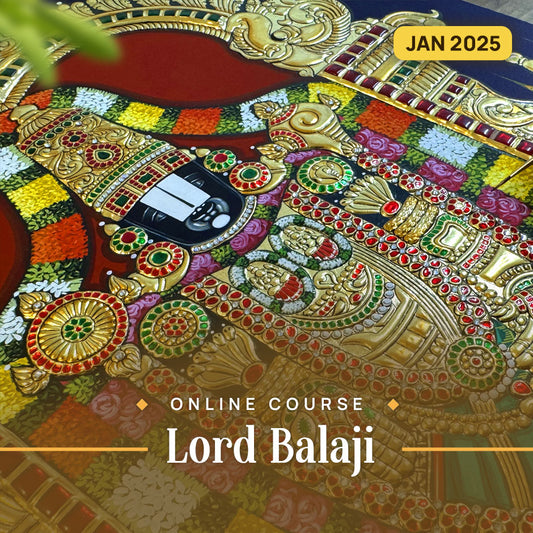 Lord Balaji - 2.5 Months Online Course (18 x 24 inches)