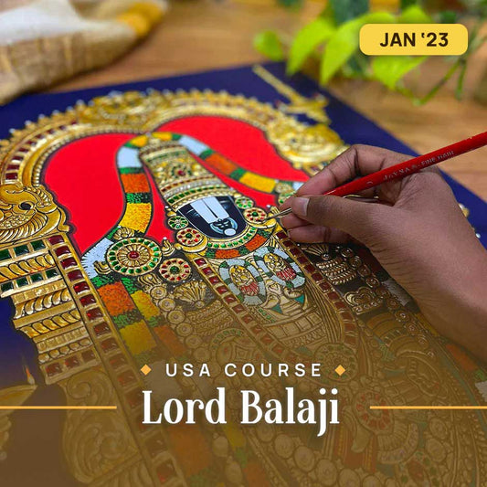 Tanjore Painting Classes Live Online & Studio Classes Tanjore